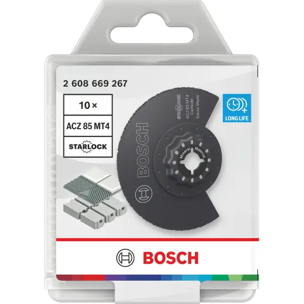 Bosch Professional ACZ85MT4 Multitool segmentzaagblad (10 stuks) - 2608669267