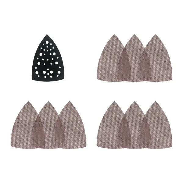 Milwaukee Schuurgaas Delta 100x147 Set G80, G120, G180, Pad Saver (10 stuks) - 4932500185