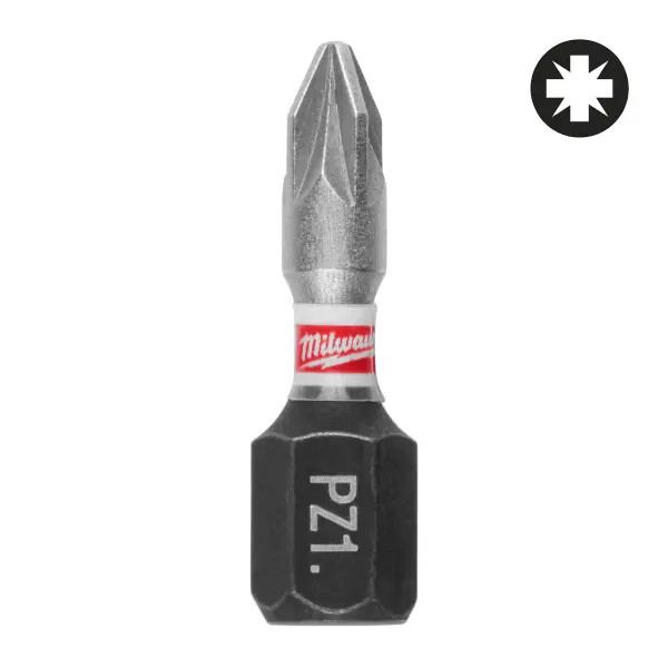 Milwaukee SHOCKWAVE™ PZ1 x 25 mm Schroefbit (3 stuks) - 4932500355