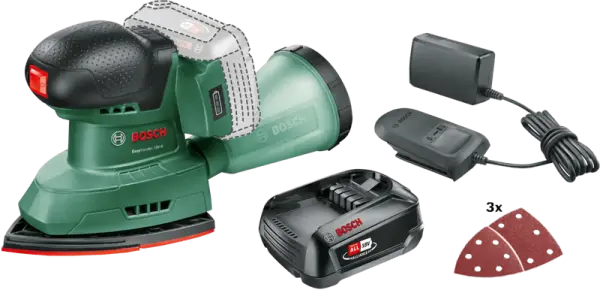 Bosch EasySander 18V-8 + Bosch Starterset 18V 2,5 Ah Accu