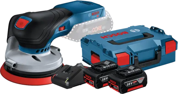 Bosch Professional GEX 18V-125 5,0 Ah GBA Accu (2x) Starterspakket