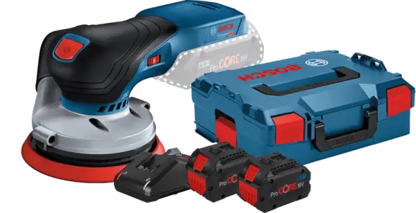 Bosch Professional GEX 18V-125 8,0 Ah ProCORE Accu (2x) Starterspakket