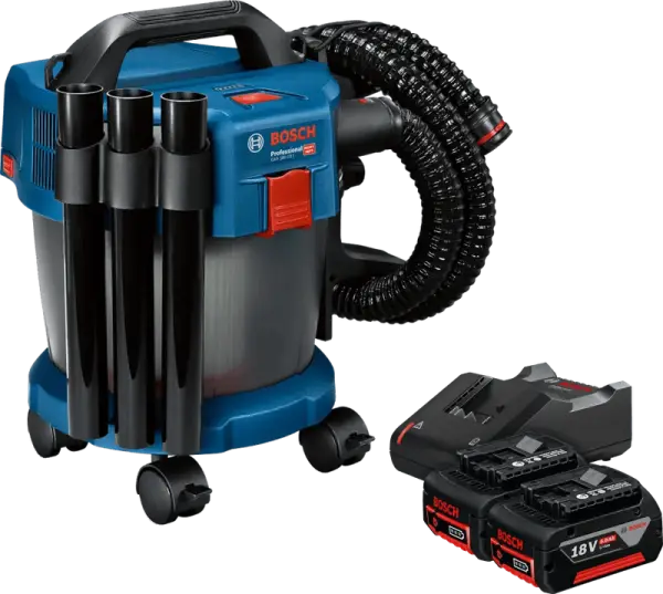 Bosch Professional GAS 18V-10 L 5,0 Ah GBA Accu (2x) Starterspakket
