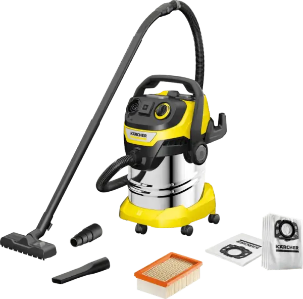 Karcher WD 5 P S V-25/5/22 + Karcher Stofzuigerzak voor WD 4/5/6 (4x)