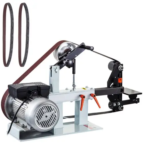VEVOR Bandschuurmachine 5,08 x 208,28 cm Band- en schijfschuurmachine Combo Band- en schijfschuurmachine, 2800 tpm Band- en schijfschuurmachine, PH 427 x 30,5 cm Rubberen contactschijfstandaard Band- en schijfschuurmachine