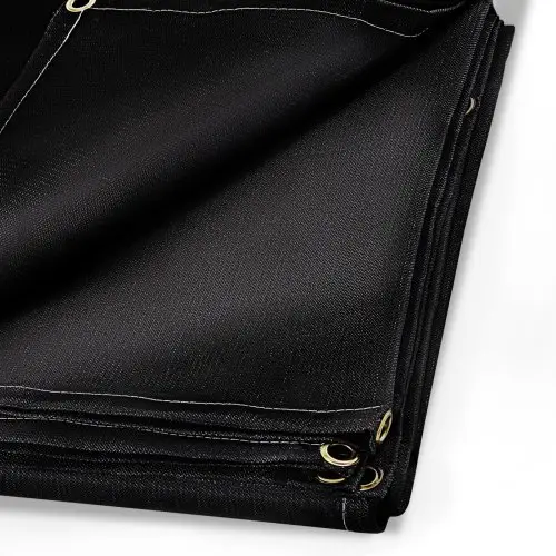 VEVOR Lasdeken 8'x10' Lasapparaat Lasaccessoires Hittebeschermend materiaal Zwart
