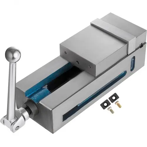 VEVOR bankschroef, 30 mm bekhoogte, 100 mm bekbreedte, tafelbankschroef, 19 kN max. klemkracht, werkbankbankschroef, draaibaar, van staal, accessoire voor CNC-machinegereedschap
