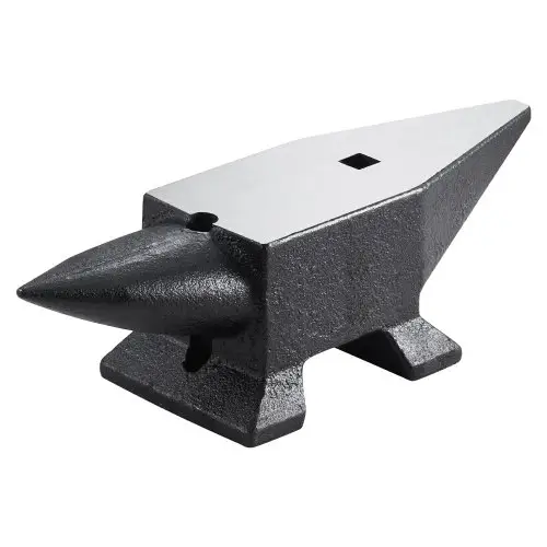 VEVOR Smid Aambeeld, 10 kg Enkele Ronde Hoorn Aambeeld, 35,3 cm Lengte Aambeeld Gereedschap, Hoge Hardheid Gietijzer Smid Forge Aambeeld Tool, Stalen Aambeeld Smid met Groot Aanrecht Stabiele Basis
