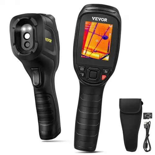 VEVOR Handheld warmtebeeldcamera 240x180 IR-resolutie Infraroodcamera Thermometer 40mK Thermografiecamera -20-550°C Thermische camera Identificatie van wilde dieren Elektrische hotspots Ontbrekende isolatie