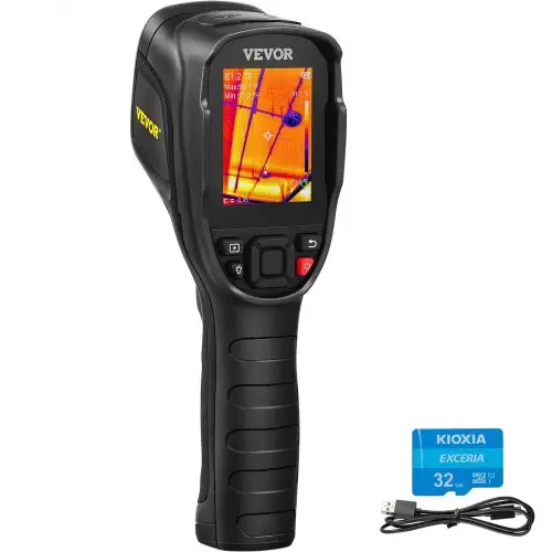 VEVOR Handheld warmtebeeldcamera 240x180 IR-resolutie Infraroodcamera Thermometer 40mK thermografiecamera -20-350°C Thermische camera CE-gecertificeerd HVAC-probleemoplossing Identificatie van luchtlekkage