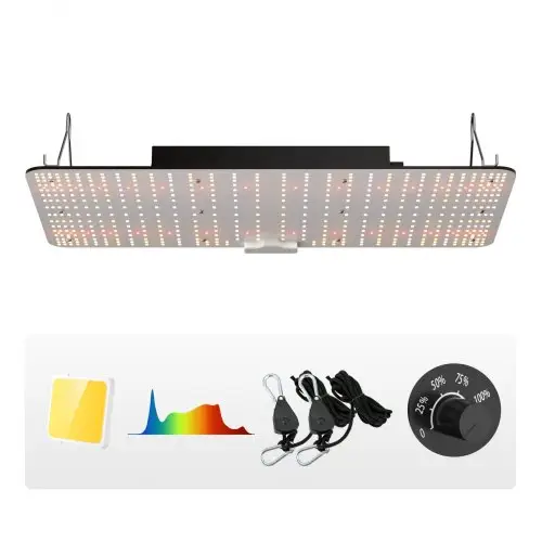 VEVOR 200W dimbare plantenlamp 30x40x12cm LED-plantenlamp 544x Samsung 281B Full Spectrum 26000lm lichtstroom groeilamp 760nm infraroodgolflengte plantenlamp kas kweektent balkon