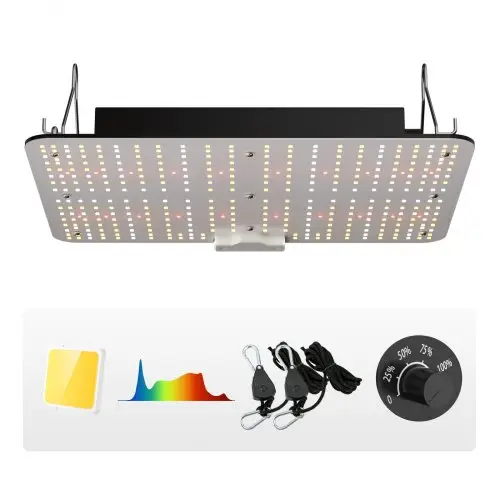 VEVOR 150W dimbare LED-plantenlamp 30x40x12cm Plantenlamp 50.000 uur Volledig spectrum 19.000lm lichtstroom Groeilamp 760nm infraroodgolflengte Plantenlamp Kassen Kweektenten Balkons