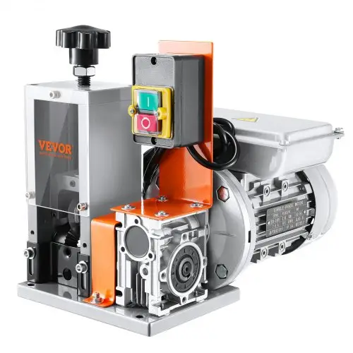 VEVOR Kabelstripmachine Elektrische kabelstripmachine φ1,5-25 mm 180W stripmachine 18 m per minuut snelheid Draadstripper 65Mn veerstalen mes Ideaal voor het strippen van koperdraad