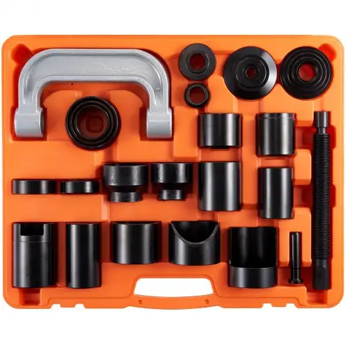 VEVOR 23-delige kogelgewrichttrekker, kogelgewricht-extractorset, 520 x 430 x 90 mm, universele kogelgewricht-uitpersset, koolstofstalen autogereedschapsset met koffer, kogelgewrichttrekker