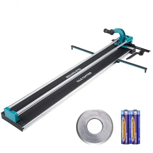 VEVOR Tegelsnijder Dubbele Rail Snijlengte van 1200mm, Snijdikte 4-15mm Minimale snijbreedte 25mm Tegelsnijmachine Inclusief Extra Snijwiel voor Tegelleg- & Renovatieprojecten