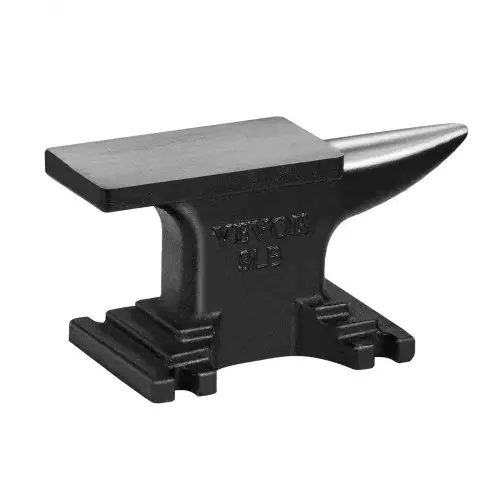 VEVOR Aambeeld Enkelhoorn Aambeeld 4kg Gegoten Stalen Aambeeld Gesmeed Aambeeld Robuust Hoorn Aambeeld Smid Juweliers Metaalsmid Smeedgereedschap Geschikt voor Klinken, Platmaken, Smeden en Vormen