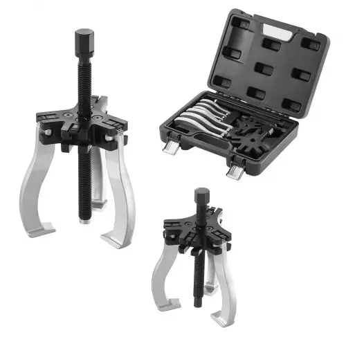 VEVOR 2-delige trekkerset voor kogellagers 2 of 5 t, driebekken kogellagertrekker binnen buiten 76,2 / 177,8 mm max. spreiding, paralleltrekker lagertrekkerset autotrekkerset