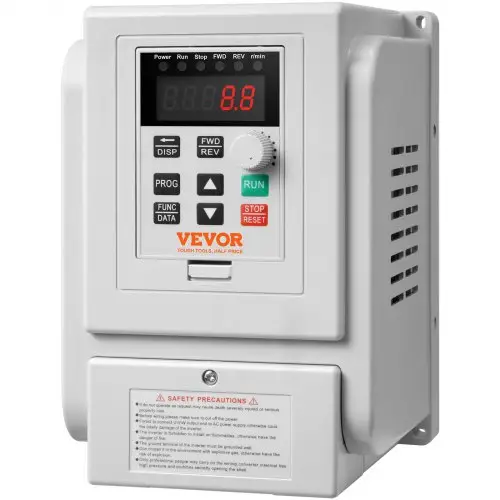 VEVOR 4kW 18A 5HP Frequentieomvormer VFD AC 220-240V Frequentieregelaar Snelheidsregelaar Frequentieomvormer Omvormer Motor VFD Omvormer Variabele frequentiedriver inclusief 20cm stuurkabel