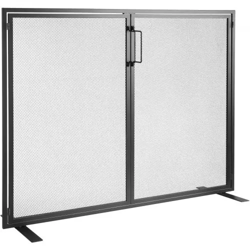 VEVOR Spark Guard Iron Haardbescherming 990mm Haardbescherming Kachelbescherming Vintage Kachelbescherming 0-40 °C Haardbescherming Kachelbescherming Kachelscherm Bescherming tegen rondvliegende vonken