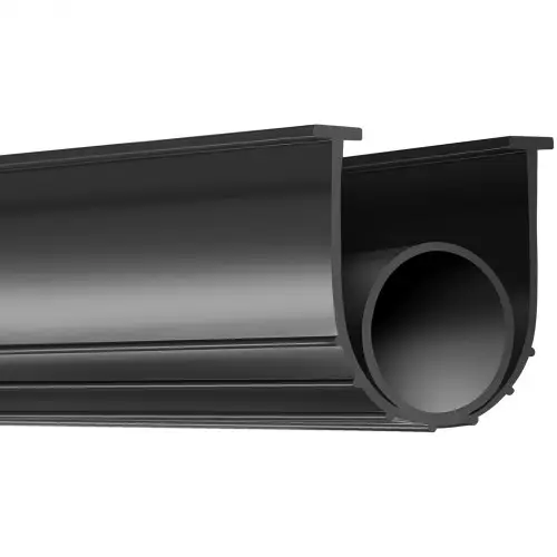 VEVOR Deurafdichting Garagedeurafdichtingen 3 m, Rubberen afdichtstrip Bescherming tegen lucht, vocht en stof, Deurafdichting Deurafdichtingstape Zwart Geschikt voor garagedeuren, rolluiken, rolroosters etc.