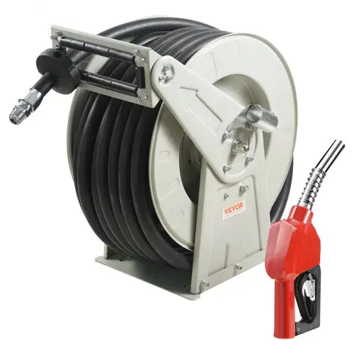 VEVOR Slanghaspel 25,4 mm x 15,24 m Slanghaspel Luchtslanghaspel Max. Werkdruk 300 PSI Persluchtslanghaspel Diesel Kerosine voor Autodealerwerkplaats Thuisstudio Garage