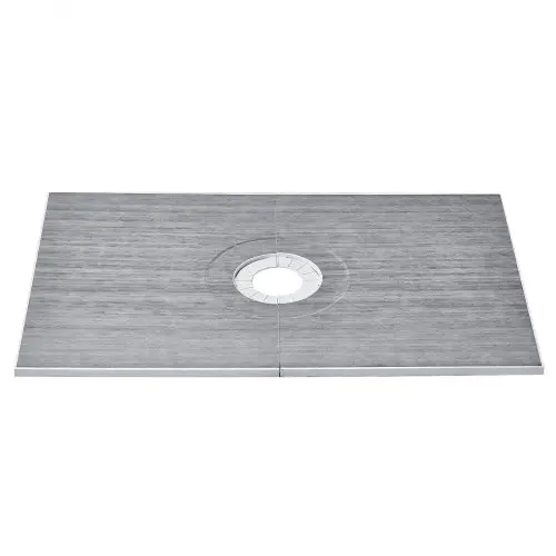 VEVOR Douchebakset, 1524 x 965 x 28 mm, Grote douchebakset met centrale afvoer, Lichtgewicht EPS-douche-installatiesets met 2 waterdichte doeken, Douchebak-kantelstangen geschikt voor badkamer