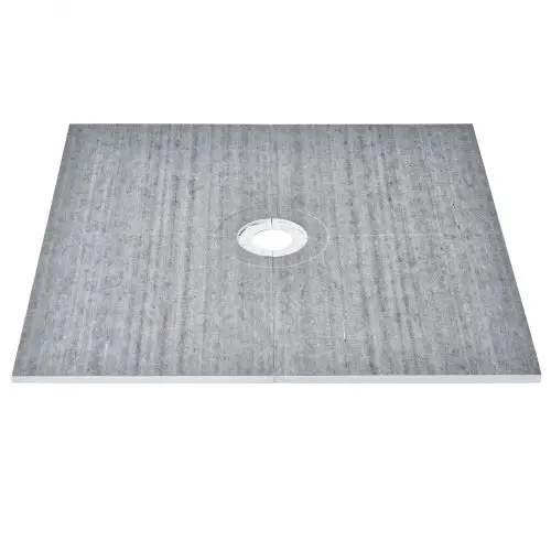 VEVOR Douchecabineset, 1828 x 1828 x 32 mm Grote douchebakset met centrale afvoer, Lichtgewicht EPS-douche-installatiesets met 2 waterdichte doeken, Douchebak-kantelstangen geschikt voor badkamer