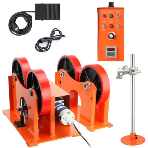 VEVOR Zwenkwiel met verbindingsrol, 1000 kg draagvermogen Laszwenkwiel, diameter 25-1400 mm, 80-1600 mm/min Laspositioneerder en lastoortsstandaard ter ondersteuning van lasapparatuur