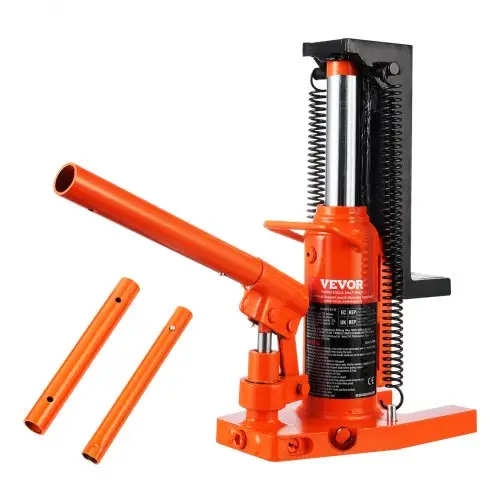 VEVOR hydraulische vloerkrik, 2,5t op-teen krik, 5t op-teen hefvermogen, machinekrik, 20-135 mm teenhoogte, 227-340 mm bovenhoogte, luchthydraulische klauwkrik