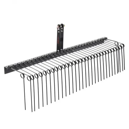 VEVOR Aanhanghark, 1830 mm getrokken verticuteermachine met 32 stalen tanden, gazonhark voor bevestiging aan categorie 1, 3-puntshefinrichting voor tractor, voor bladeren, dennennaalden, stro en gras