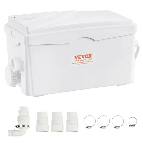 VEVOR pompstation, 350 W, 6000 l/u debiet, 7 m opvoerhoogte, afvalwaterpomp met 3 waterinlaten voor kelder, keuken, gootsteen, douche, badkuip, afvoer van afvalwater in de wasruimte, vaatwasser