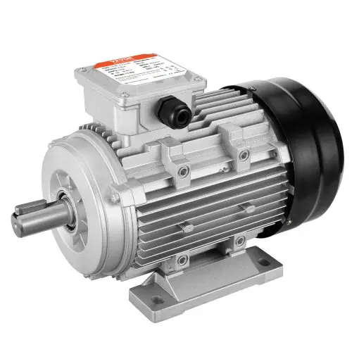 VEVOR 2,2 kW elektromotor 2890 tpm, AC 400 V 4,7 A, 90 L, B3-frame, luchtcompressormotor 3-fase, 24 mm spline-as, voorwaartse/achterwaartse rotatie voor landbouwmachines en algemene apparatuur