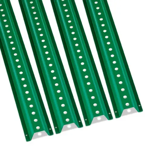 VEVOR 6ft U-profielbordpalen, 4-pack groene, robuuste, massief stalen hekpalen, U-profielstalen bord voor tuin, erf, boerderij of verkeersplein