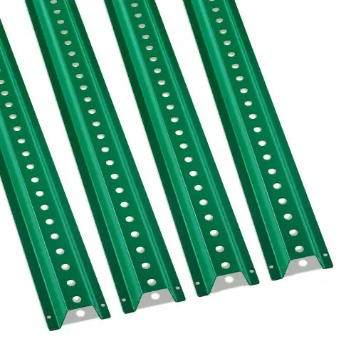 VEVOR 8FT U-profielbordpalen, 4-pack groene, robuuste, massief stalen hekpalen, U-profielbord van staal voor tuin, terras, boerderij of verkeersplein