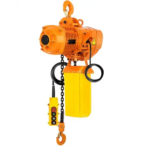 VEVOR elektrische kettingtakel, capaciteit 2200 lbs, hefhoogte 13 ft, snelheid 11 ft/min, 230V eenfase bovenloopkraan met G80-ketting, 10,8 ft kabelafstandsbediening voor garage, winkel, hotel, woning