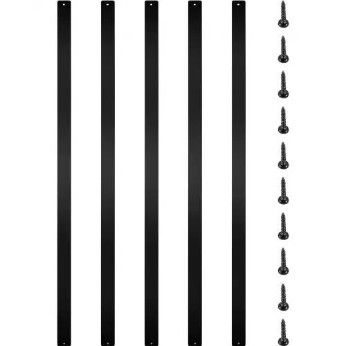 VEVOR Deck Balusters, 76 stuks metalen dekstangen, trapleuningen met schroeven, aluminiumlegering dekleuning voor houten en composiet dekken, leuningen voor buitentrappen