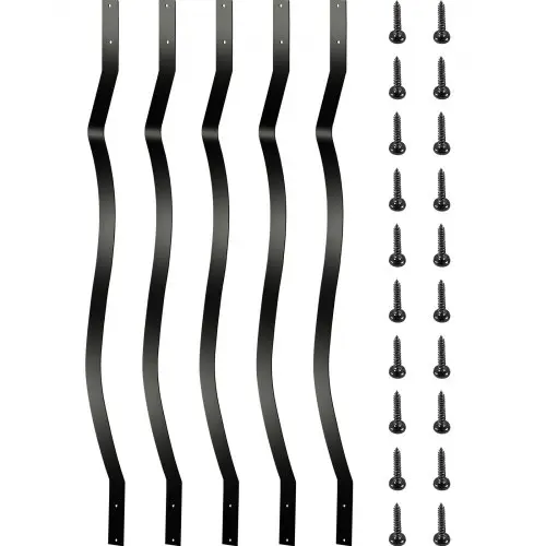 VEVOR Deck Balusters, 51 stuks metalen dekstangen, 32,25" x 1" trapleuningen met schroeven, ijzeren dekleuning voor houten en composiet dekken, stijlvolle leuning voor buitentrappen
