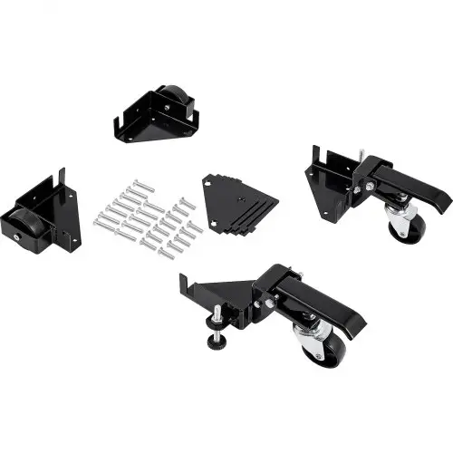 VEVOR Mobiele basis, 181,4 kg, verstelbaar van 241,3 x 241,3 mm tot oneindig, robuuste universele mobiele standaard met zwenkwielen voor houtbewerkingsapparatuur, lintzagen, elektrisch gereedschap en machines