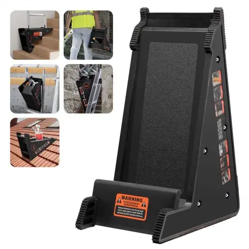 VEVOR Ladder Leveler, 380 lbs laadvermogen PP Ladder Leveling Tool, Stijgkegel, Trapladder Stabilisator met Opslag, Gebruiksvriendelijk Stabiel Platform voor Alle Oppervlakken, Uitschuifbare Ladder Accessoire voor Oneffen Vloeren