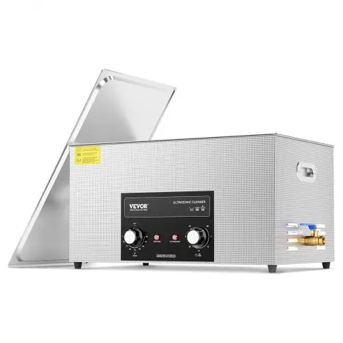 VEVOR 22L Ultrasoonreiniger met verwarmingstimer en mand Professionele digitale sonische cavitatiemachine, 480W Reinigingsmachine voor laboratoriumgereedschappen Metalen onderdelen Carburateur Messing Auto-onderdelen Motoronderdelen