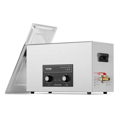 VEVOR 30L ultrasoonreiniger met verwarmingstimer en mand, professionele digitale sonische cavitatiemachine, 360W reinigingsmachine voor laboratoriumgereedschappen, metalen onderdelen, carburateurs, messing, auto-onderdelen
