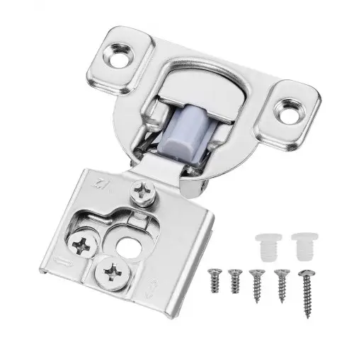 VEVOR kastscharnieren, set van 40 gedeeltelijk overlappende meubelscharnieren, openingshoek 105 graden, softclose, scharnieren voor kasttypes met frame, met bevestigingsschroeven, 71 x 57 x 18 mm