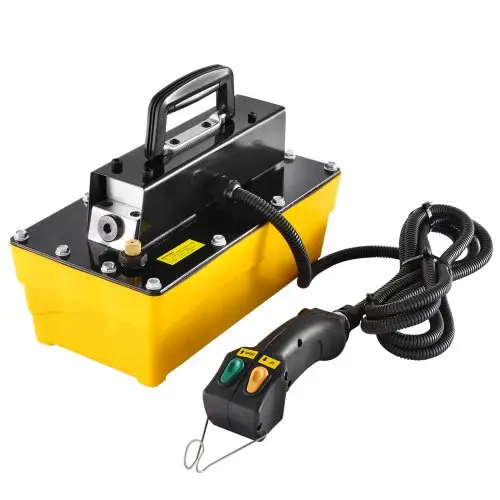 VEVOR 10.000 PSI luchthydraulische pomp, reservoir van 2,3 l, NPT 3/8 inch uitlaat, NPT 1/4 inch inlaat, kunststof luchthydraulische pomp met afstandsbediening, voor autoframemachines en hydraulische persen