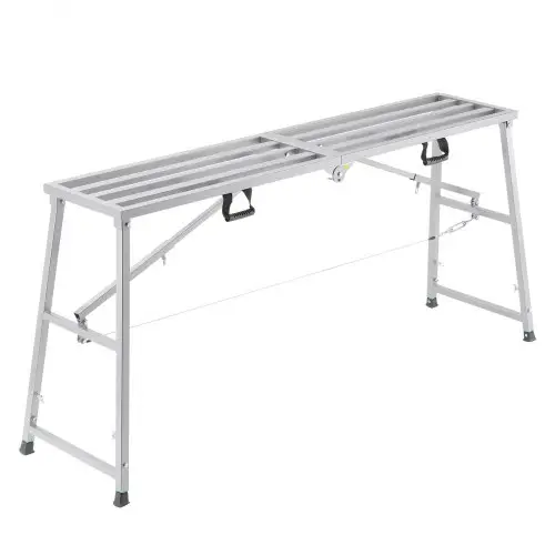 VEVOR Werkplatform 900-1500 mm, Opvouwbare trap van gelegeerd staal, Draagbaar werkplatform, Draagvermogen 400 kg, Opstapje voor het schilderen van gipsplaten, schoonmaken, wassen