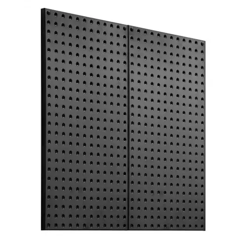 VEVOR Gereedschapswand, 61 x 30 cm, set van 2, stalen wandorganizer met prikbord, gereedschapsbord voor woonkamer, garage, gereedschapsopslag, werkbank, kantoororganisatie, hobbykamer, keuken, huis, zwart