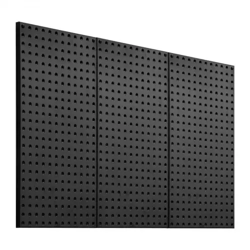 VEVOR Gereedschapswand, 61 x 30 cm, set van 3, stalen wandorganizer met prikbord, gereedschapsbord voor woonkamer, garage, gereedschapsopslag, werkbank, kantoororganisatie, hobbykamer, keuken, huis, zwart