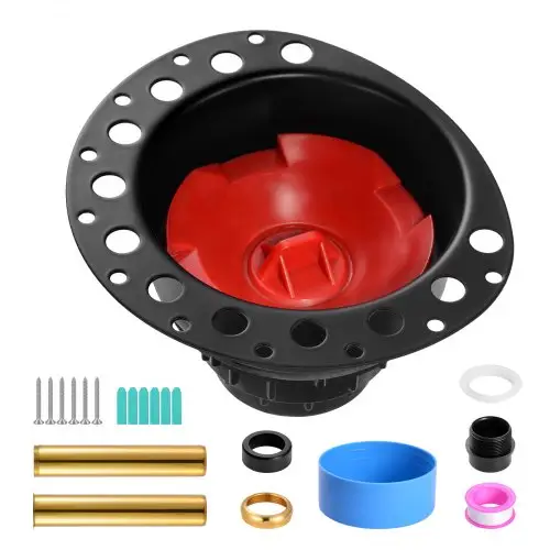 VEVOR ABS-afvoerset, 178 x 158 x 102 mm, ruwbouwset voor badafvoer, met ABS-adapter voor afvoerfitting, compatibel met vrijstaande baden, staande baden en eilandbaden