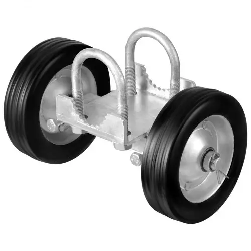 VEVOR Schuifdeurbeslagset, Rolbeslag, Universeel verstelbare schuifdeurrol, Loopwielen, Zware schuifpoortgeleiderol voor schuifpoorten en roldeuren, Draagvermogen 272 kg, Zwart
