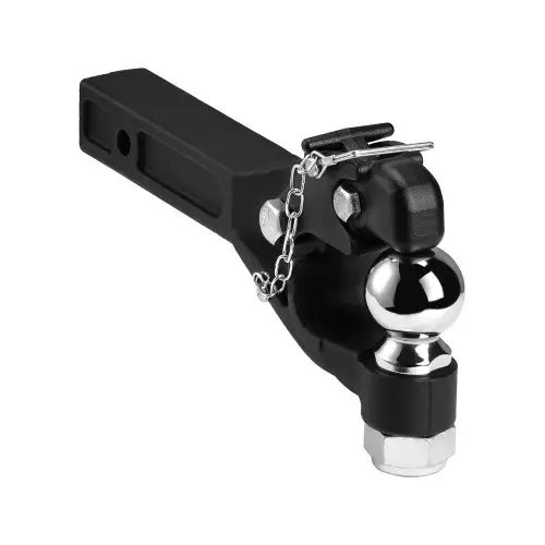 VEVOR 9T-aanhangwagenkoppeling, voor 50,8 mm trekhaak, gecombineerde 2-5/16-inch trekhaakkogel, past op 63,5 tot 76,2 mm ring, lengte 397 mm, zwart gepoedercoat
