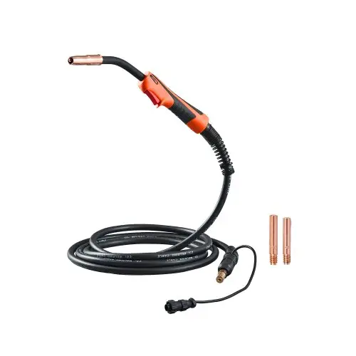 VEVOR 250A MIG-laspistool met 4,6 m kabel, lastoorts compatibel met LincoIn Power MIG 200, 215, 216, 255 en Wire-Matic 255 lasapparaten, geschikt voor lasdraden van 0,0889/0,1143 cm